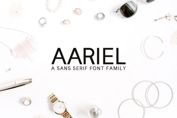 Aariel Family: A Modern Sans Serif Font for Handmade Creations