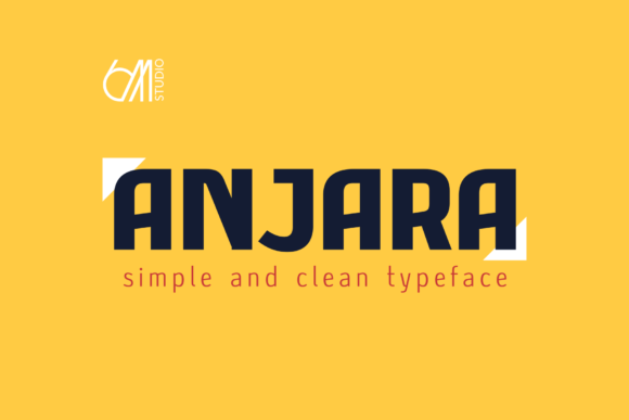 Anjara Sans Serif Font for Modern Branding