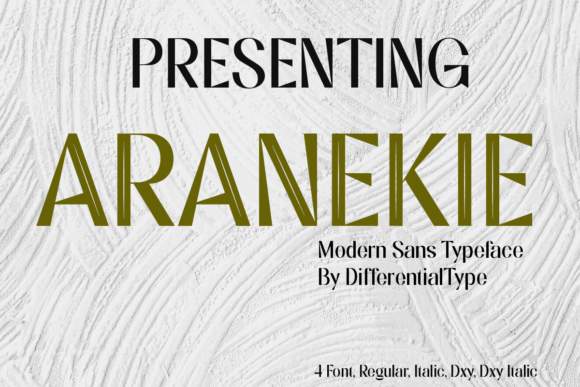 Aranekie: A Modern Sans Serif Font for Web and Digital Design