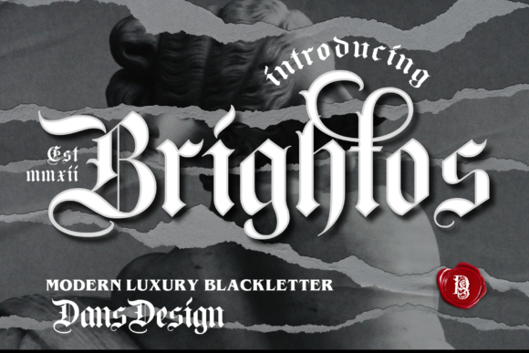 Brightos: A Modern Blackletter Font for Handmade Creations