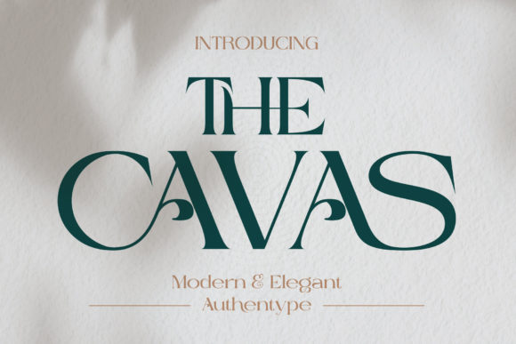 Cavas: A Modern Serif Font for Branding Projects