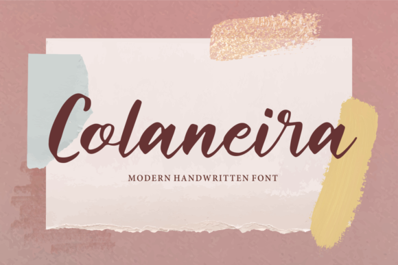 Colaneira: A Modern Handwritten Script Font for Branding Projects
