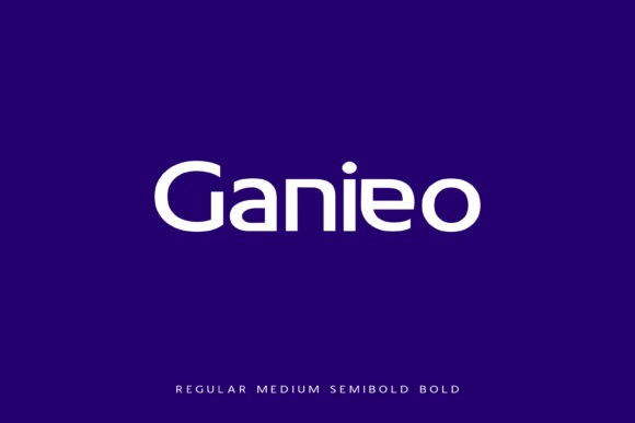 Ganieo: A Modern Sans Serif Font for Clean Typography