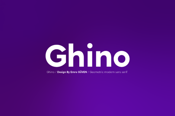 Ghino: A Modern Sans Serif Font for Creative Makers