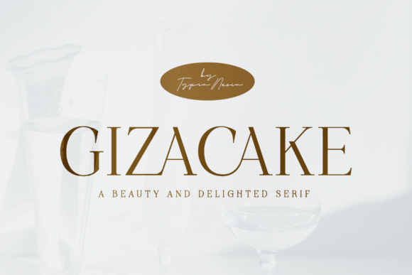 Gizacake: A Serif Font for Elegant Editorial Design