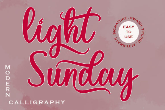 Light Sunday: A Modern Handwritten Font for Campaign Creativity