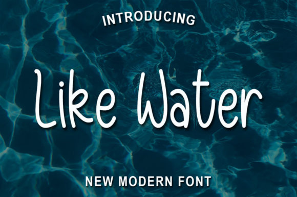 Like Water Font for Branding and Design