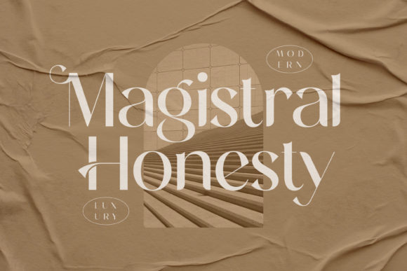 Magistral Honesty: A Luxurious Serif Font for Modern Branding