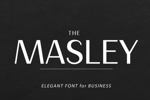 Masley: A Modern Sans Serif Font for Branding Projects