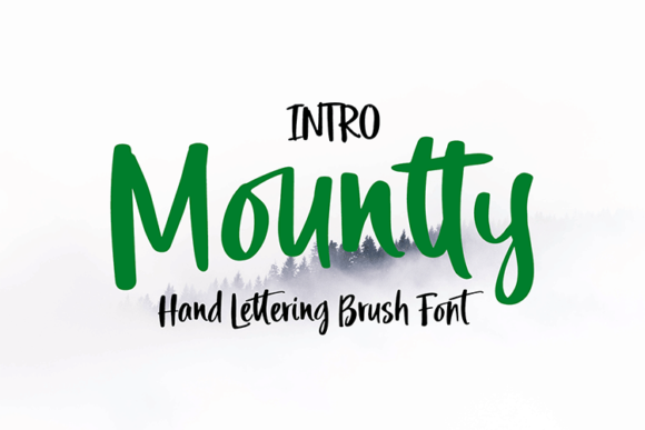 Mountty: A Modern Handwritten Font for Digital Branding