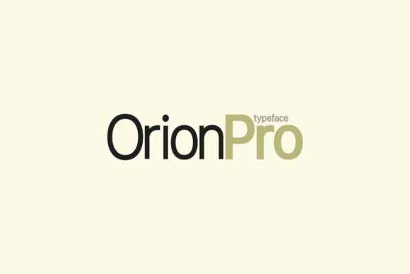 Orion Pro: A Modern Sans-Serif for Branding Projects