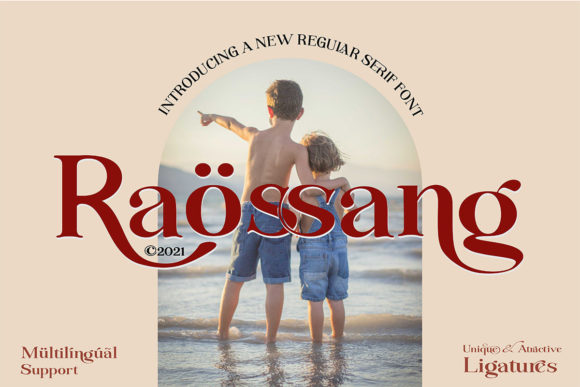 Raossang Serif Font for Editorial Design