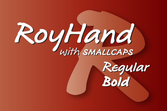 RoyHand Regular and Bold for Web Design Projects