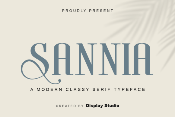 Sannia: A Modern Serif Font for Editorial Design