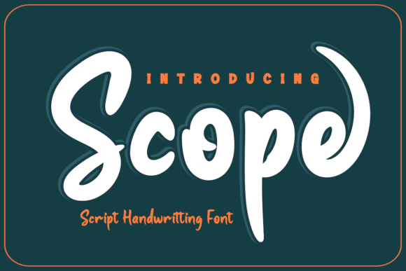 Scope: A Whimsical Handwritten Font for Editorial Design