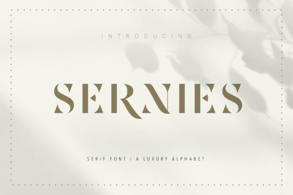 Sernies: A Bold Serif Font for Web Design