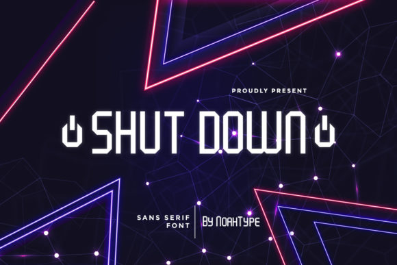 Shut Down: A Modern Sans Serif Font for Editorial Design