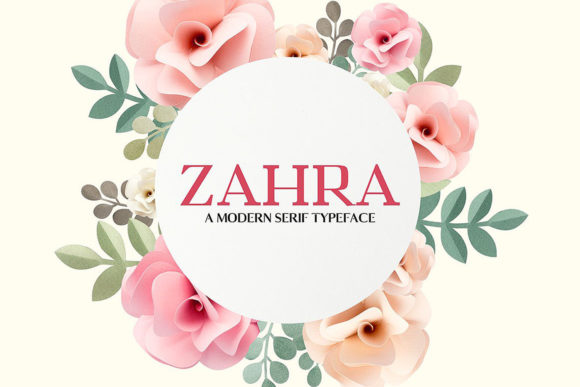 Zahra Family Serif Font for Editorial Design